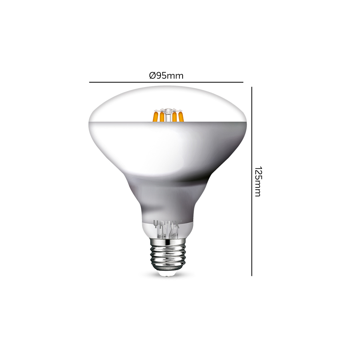 Acteur zaad passen Yphix E27 LED lamp Herculis 6.5 Watt BR30 dimmable (Replaces 35W) | ESTG