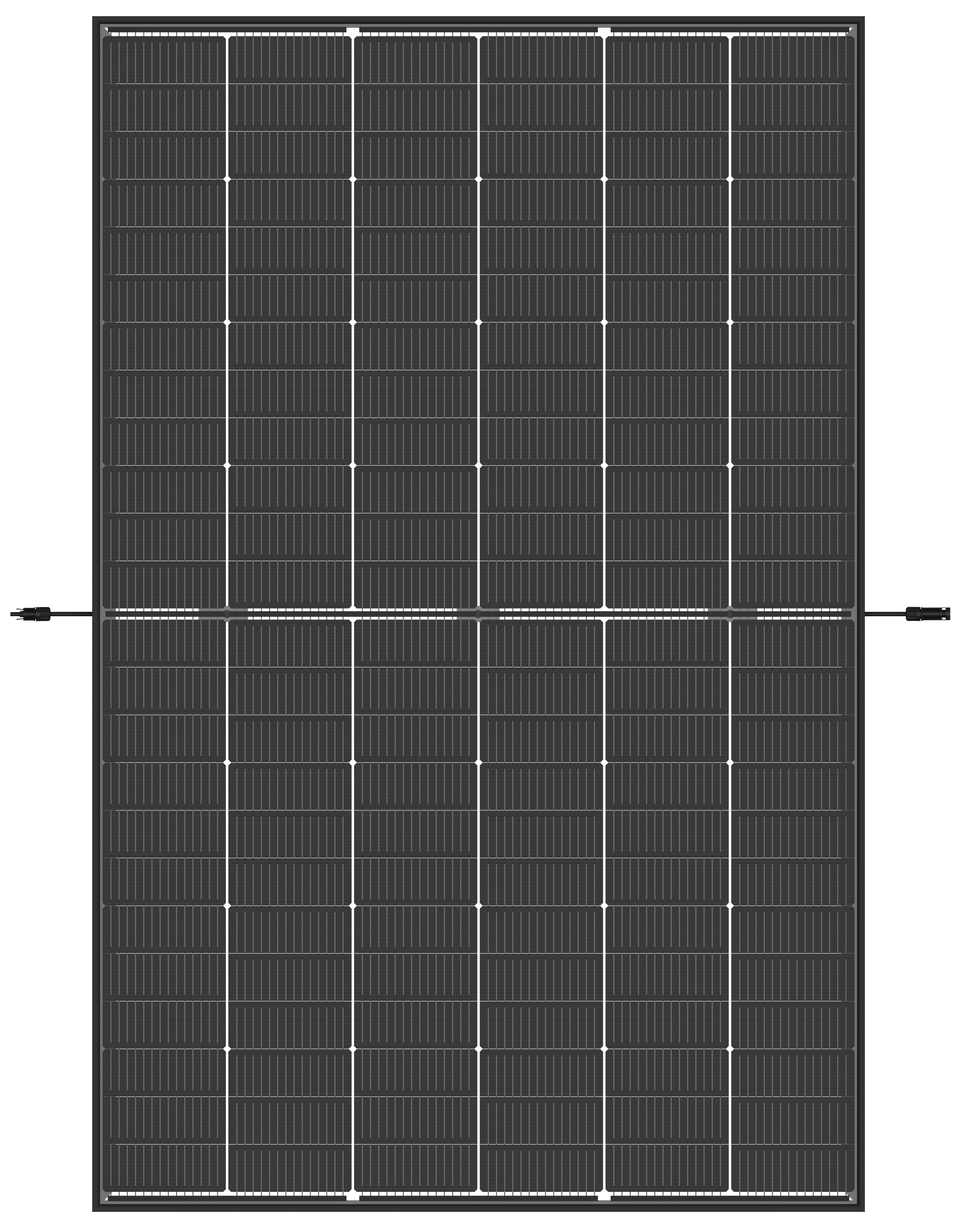Trina Vertex S+ N-Type Dual Glass 445W - Triple-Cut 1500V Clear Black Panneau Solaire - photo produit