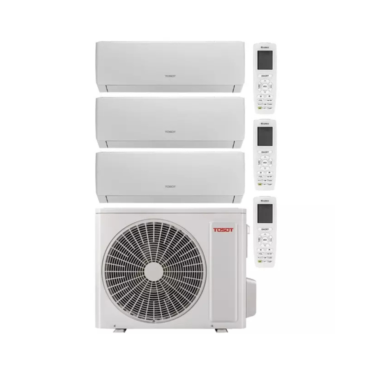 Tosot PULAR by GREE Climatiseur Triple-split Inverter 121212P R32 8,0 kW - Kit - photo produit