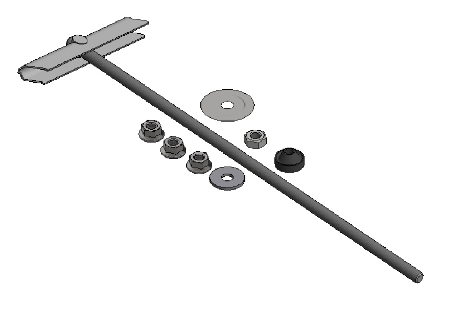 ValkSolarFix - Ancrage à bascule M10 L=400mm - Inox - photo produit
