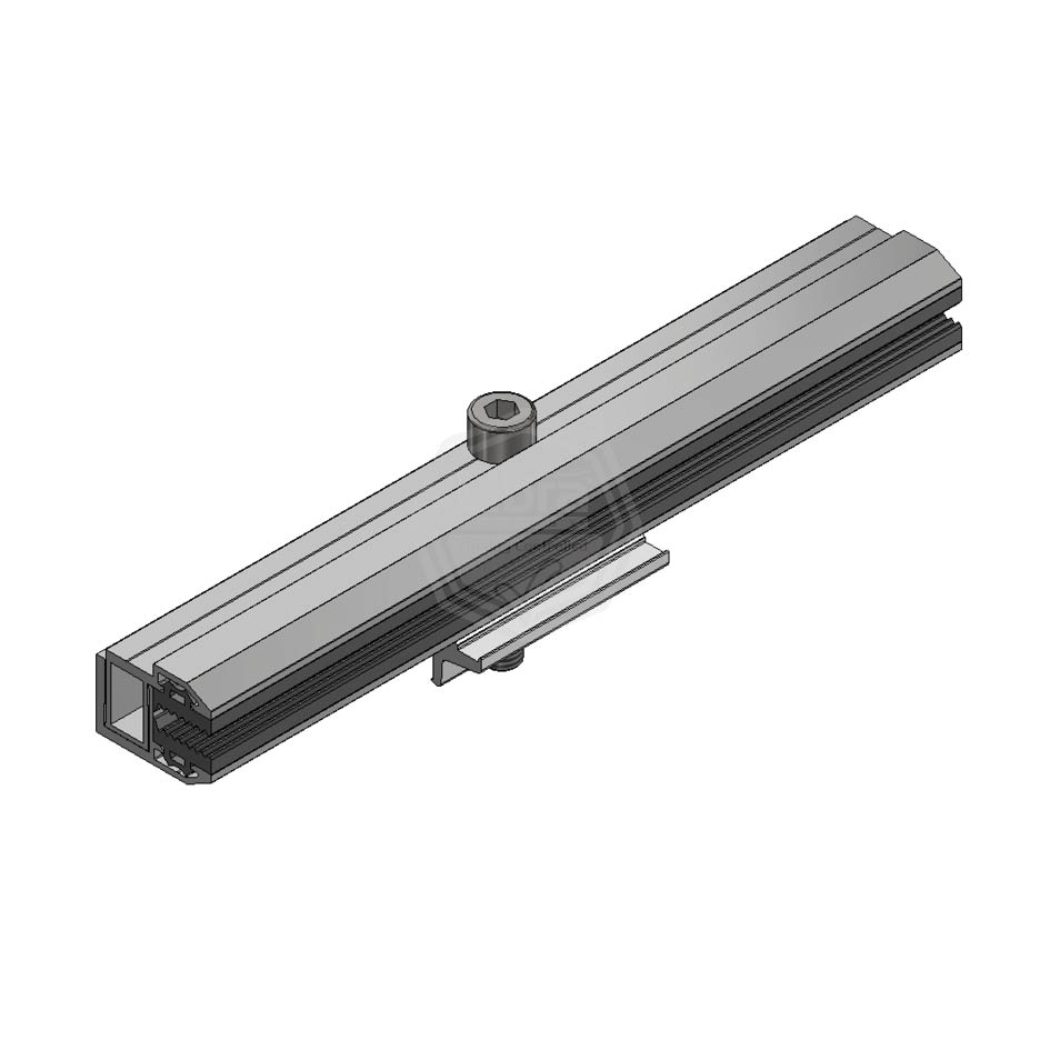 Van Valk Pince fin Alu. L200mm pour panneaux verre - photo produit
