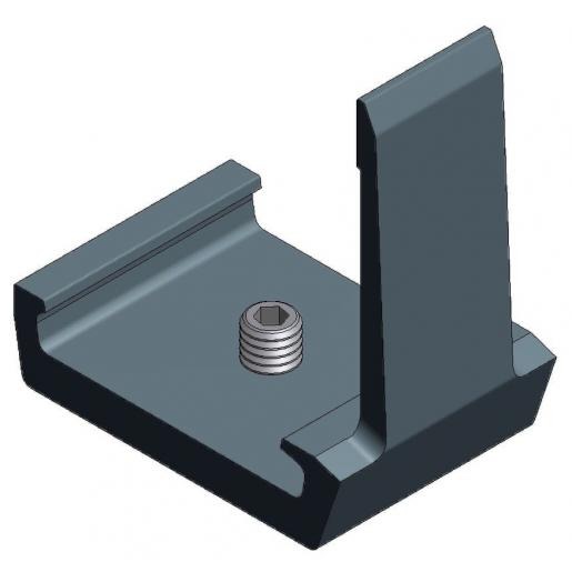 Van Valk Pièce extr. Alu. pour profil insert-Noir - photo produit