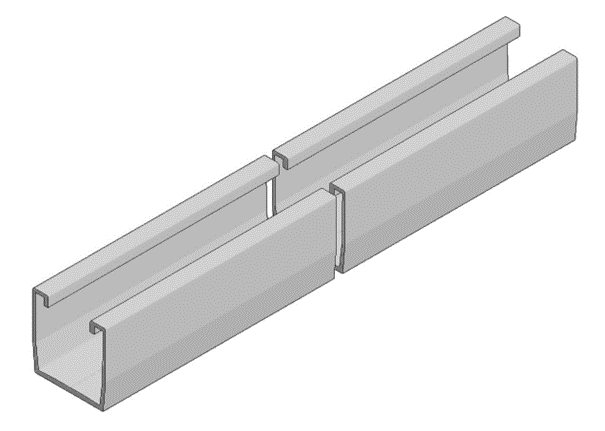 Van Valk - Profilé trapézoïdal L=1175 mm - photo produit