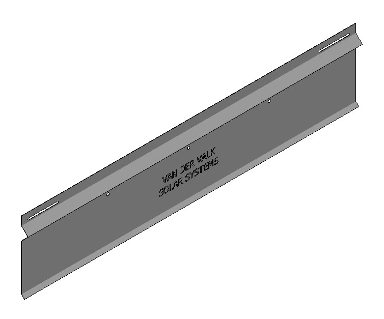 Van Valk Panneau arrière galva ValkPro+ P10° L1160mm - photo produit