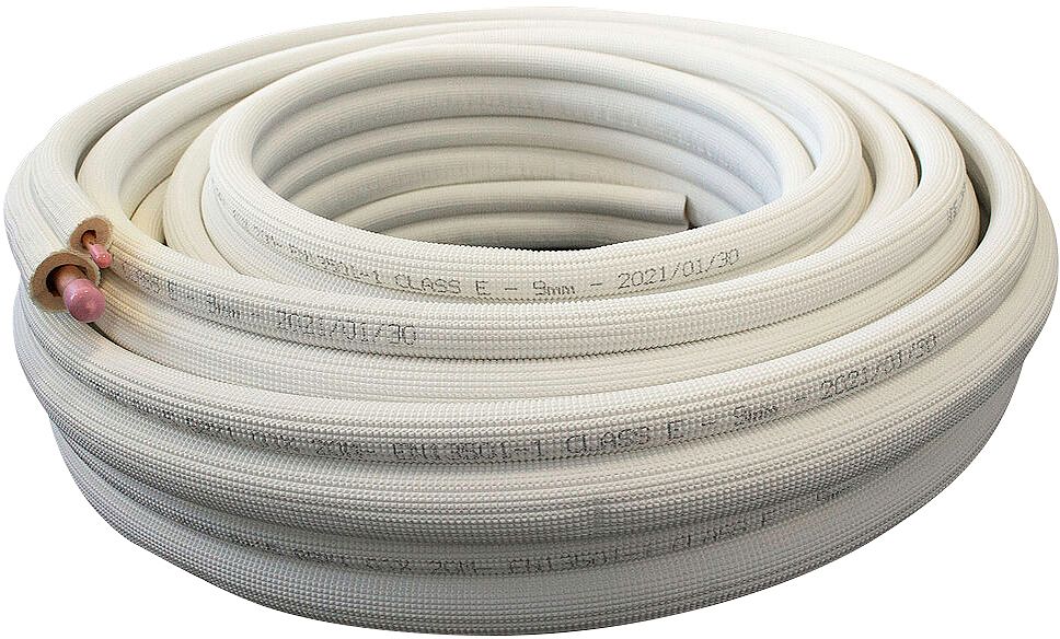 Duo tuyau frigorifique isolé 1/4-5/8" rouleau 20 mètres - photo produit