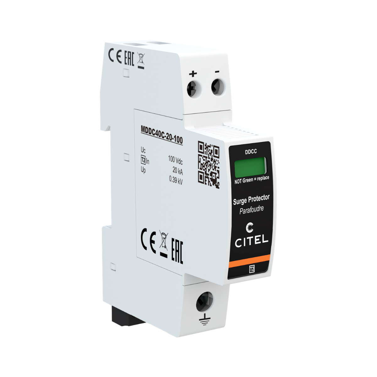 Parafoudre DC Citel DDC40CS - Type 2 - 75Vdc - photo produit