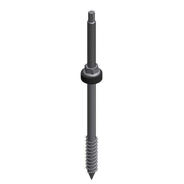 Van Valk Van Valk Vis double fil inox M10x200 panne bois - photo produit
