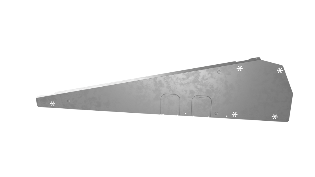Enstall Déflecteur de vent FlatFix Fusion droit (profil de base 1030mm – 1077mm) - photo produit
