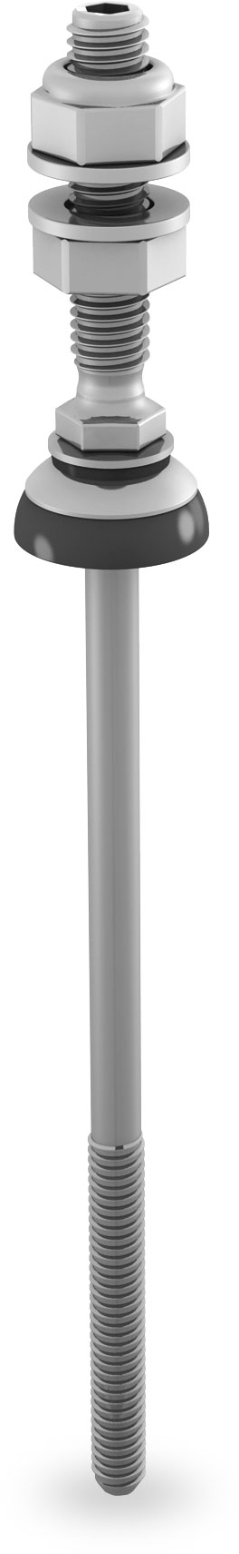 K2 Solarfastener Avec joint en fibre-ciment 8x155/70 pour sous-structure en acier - photo produit