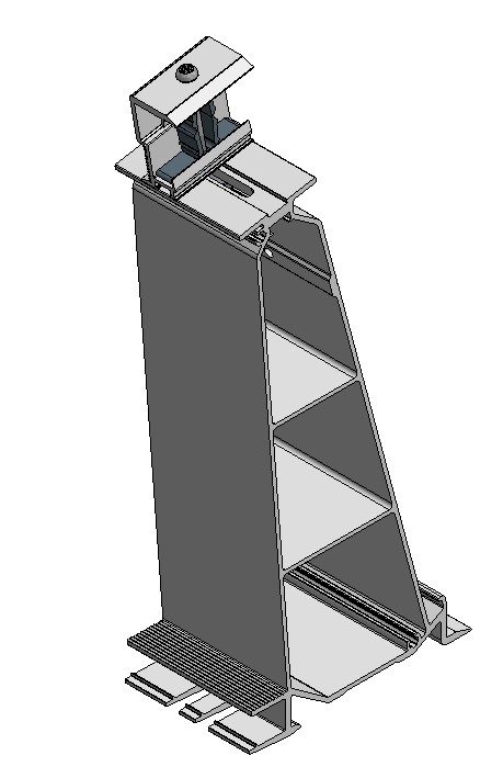 Van Valk Van Valk Pied arrière Alu. ValkPro+ P10° côté - photo produit