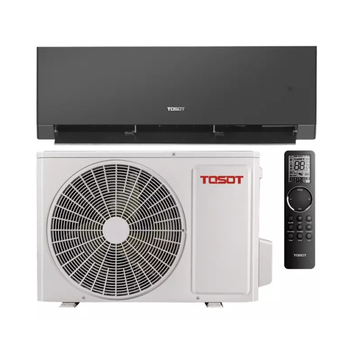Tosot CLIVIA by GREE Climatiseur Inverter Noir R32 2,5 kW - Kit - photo produit