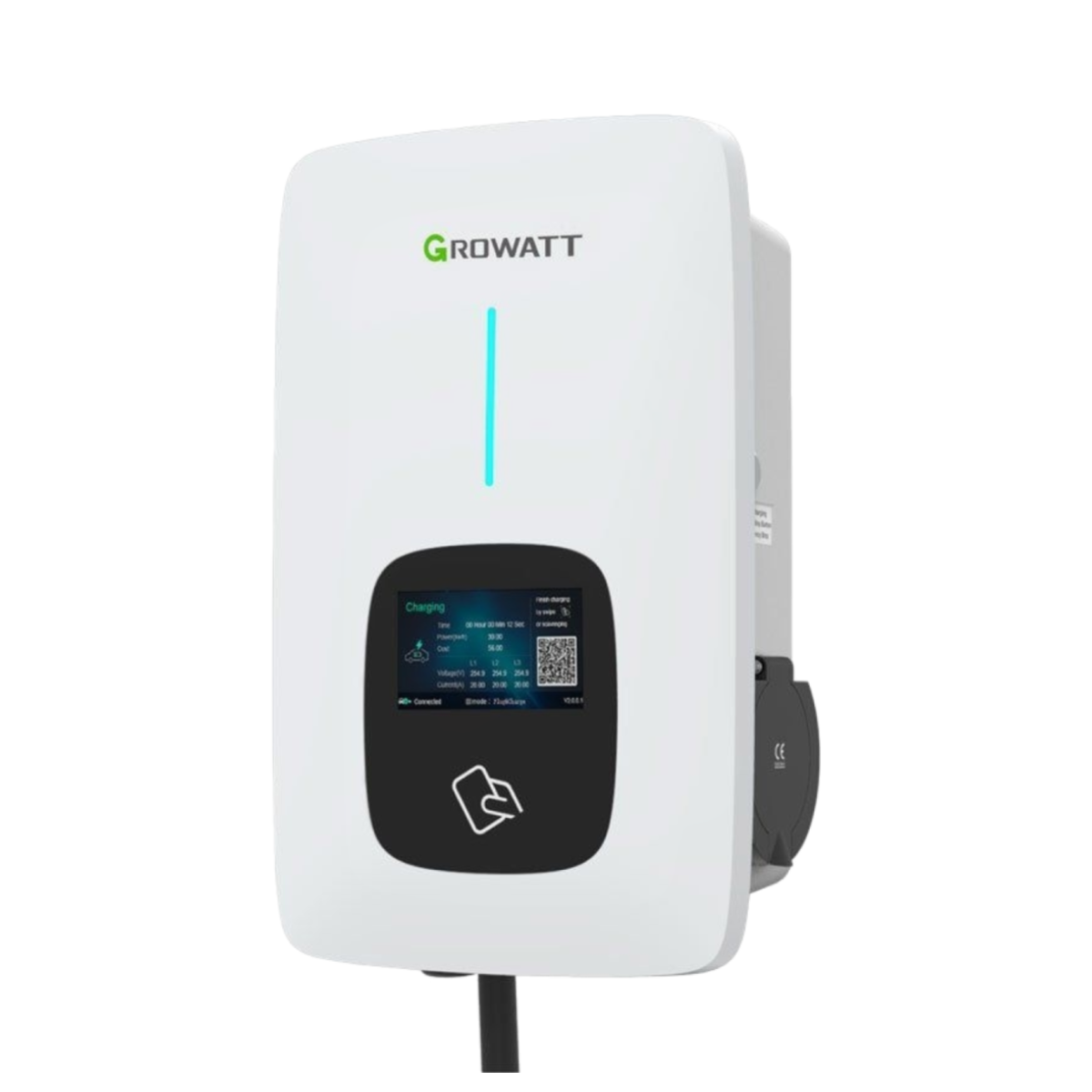 Chargeur de véhicule électrique Growatt THOR 07AS-S-V1 (WIFI, RFID, RF) - photo produit