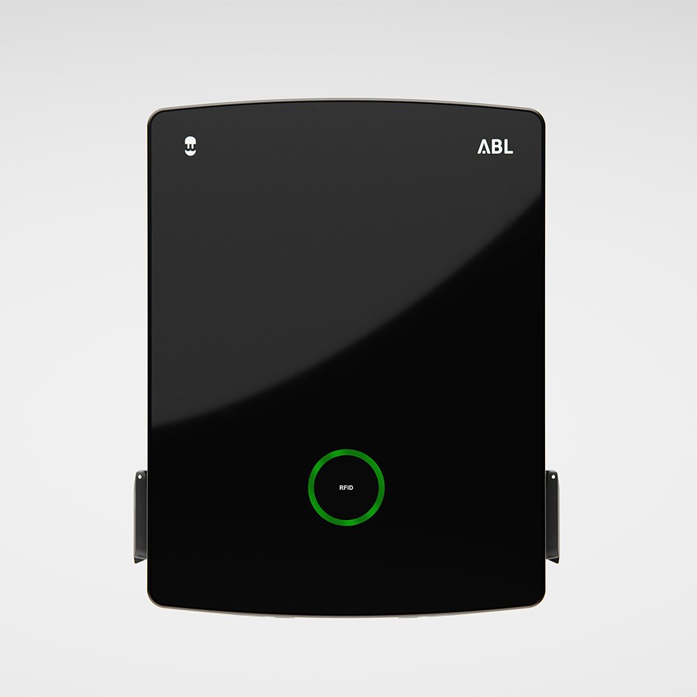 Wallbox ABL eM4 (22 kW / Double / RCD / Prise / Extendeur / Eichrecht / Noir) - photo produit