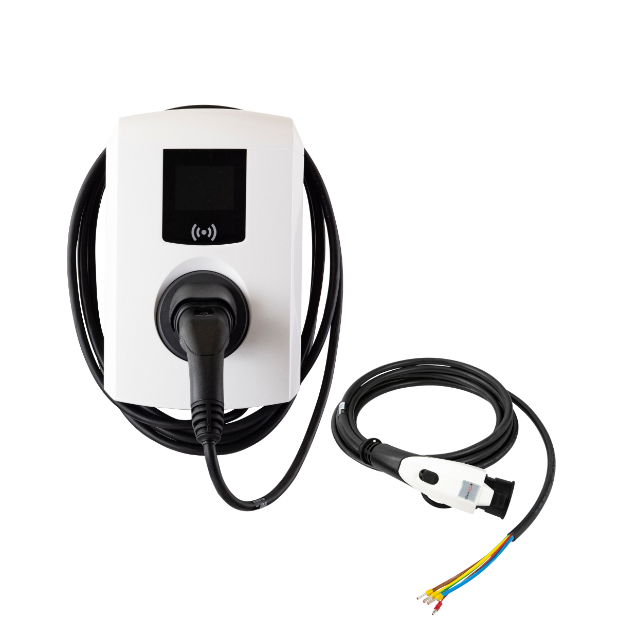 Câble Alfen Eve Single Pro-line 3PH (32A, RFID, LB Active, Logo, Backoffice E-Flux) incl. Câble Alfen 1-phase T2 7,5M - photo produit