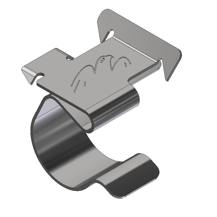 Valk SS connector clamp for mounting to panel frame - photo produit