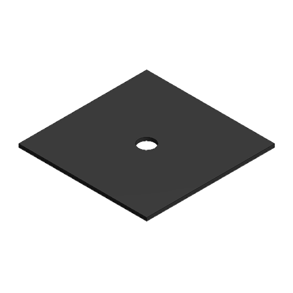 Van Valk Plaque caoutchouc 40x40x1mm profil trap - photo produit
