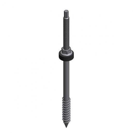 Van Valk Vis double fil inox M10x250 panne bois - photo produit