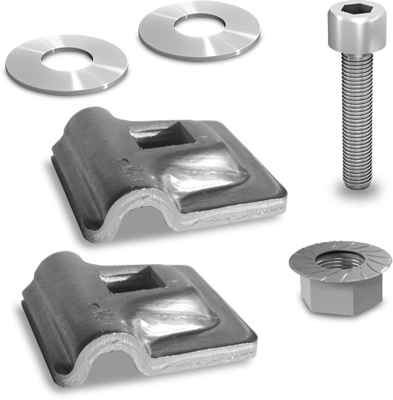 K2 Pince de protection contre la foudre Alu. 8mm - Jeu double - photo produit