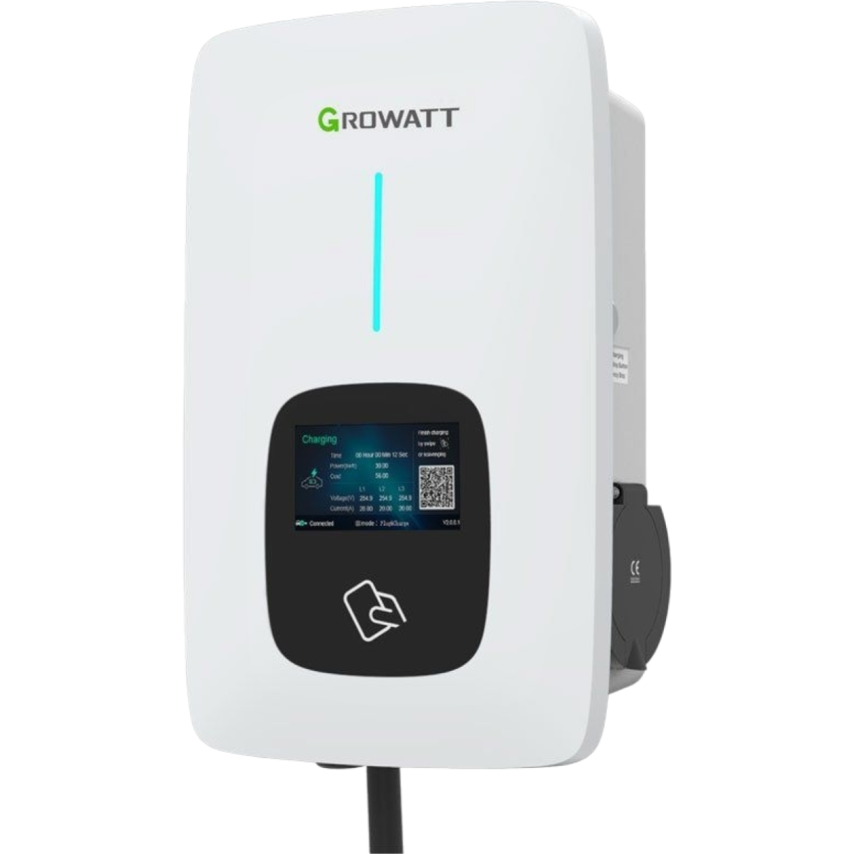 Chargeur de véhicule électrique Growatt THOR 07AS-S-V1 (WIFI,RFID) - photo produit
