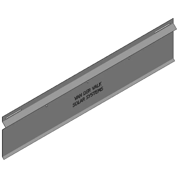 Van Valk Panneau arrière Galvanizeda ValkPro+ L10° L2580mm - photo produit