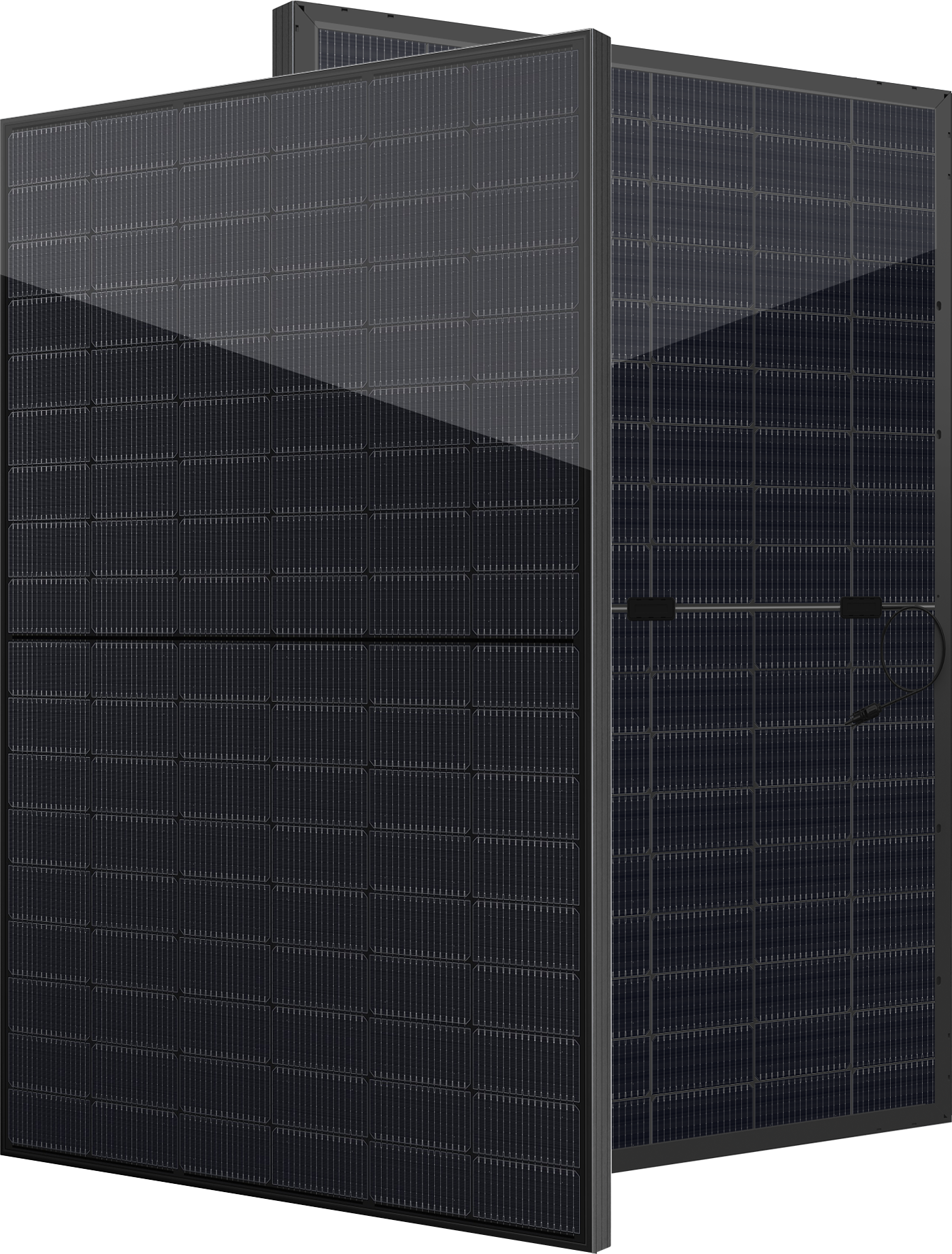 Denim N-Type 490W All Black verre-verre Panneau solaire bifacial - photo produit