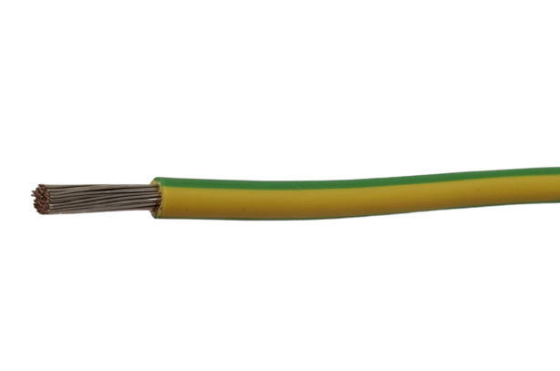 Athilex 1x4mm2 H07Z1-K Vert/Jaune Etamé et résistant aux UV B2CA - 500 MTR - photo produit