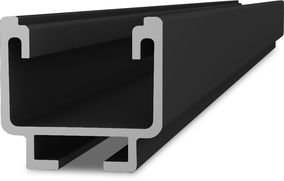 K2 SolidRail Light; 4.80 m Black - photo produit