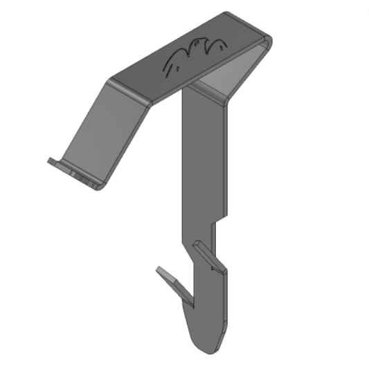 Van Valk - Clip de fixation en acier inoxydable pour tuyau PVC - photo produit